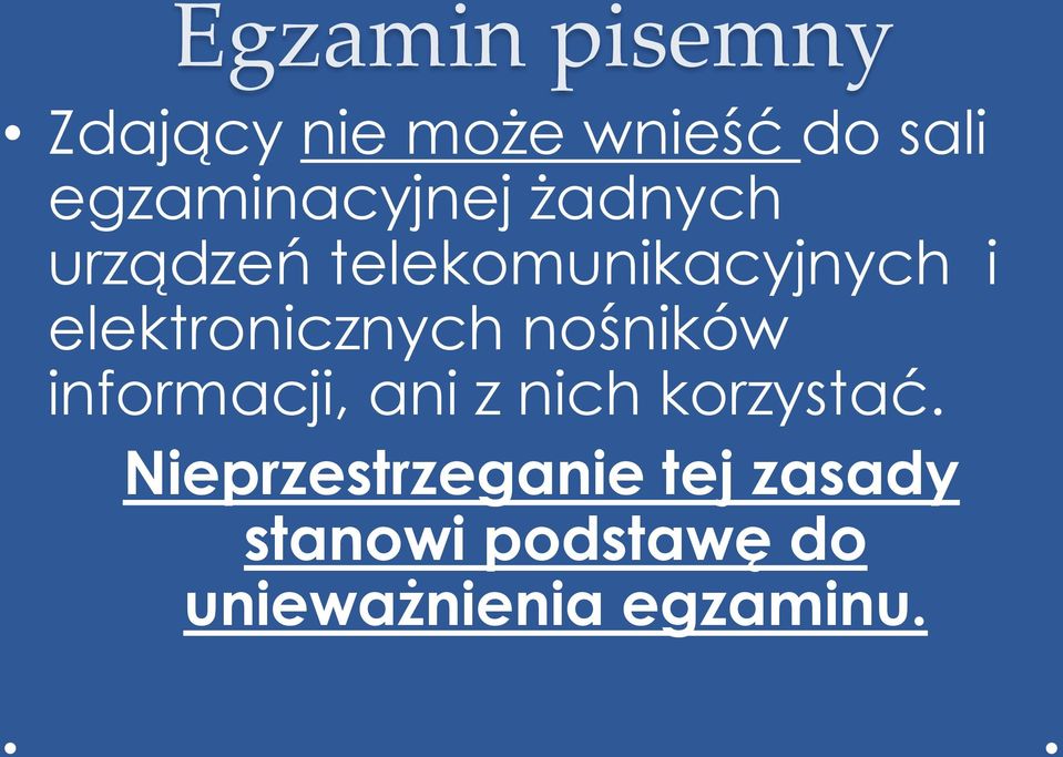 elektronicznych nośników informacji, ani z nich korzystać.