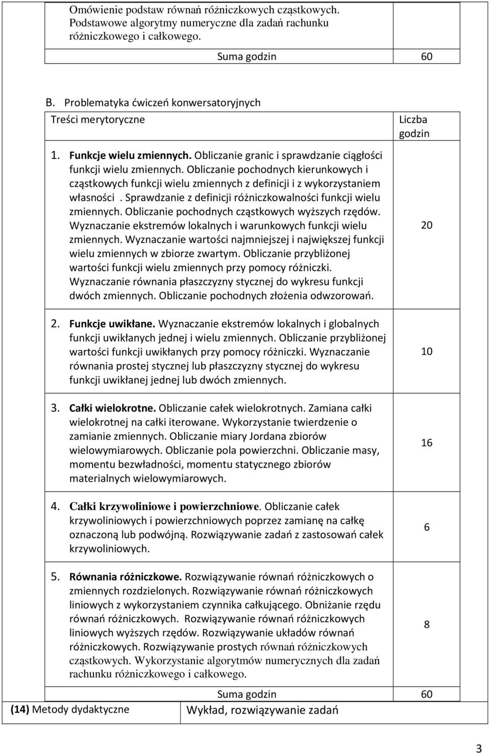 Obliczanie pochodnych kierunkowych i cząstkowych funkcji wielu zmiennych z definicji i z wykorzystaniem własności. Sprawdzanie z definicji różniczkowalności funkcji wielu zmiennych.