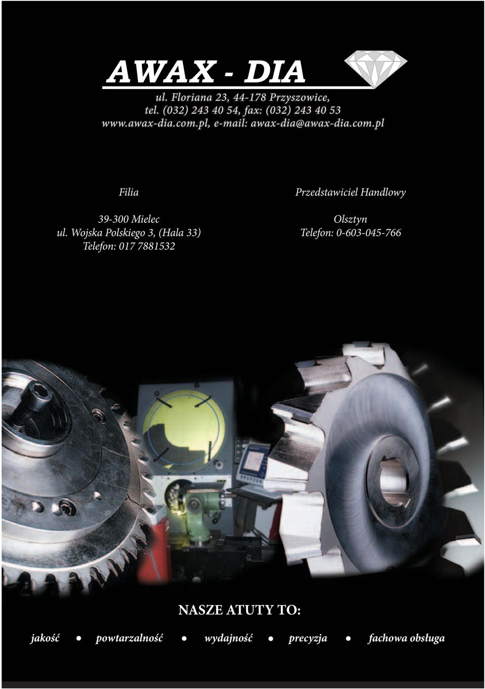 Wojska Polskiego 3, (Hala 33) Telefon: 017 7881532 Przedstawiciel Handlowy Olsztyn