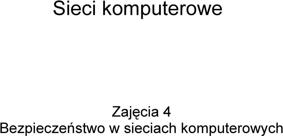 Zajęcia 4