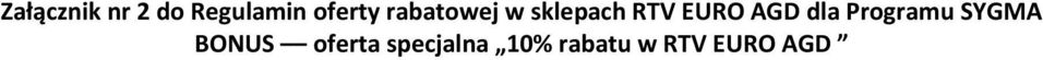 EURO AGD dla Programu SYGMA BONUS