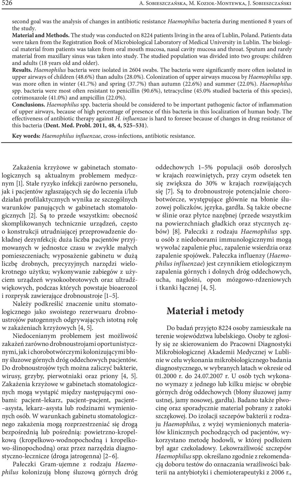 The biological material from patiets was take from oral mouth mucosa, asal cavity mucosa ad throat. Sputum ad rarely material from maxillary sius was take ito study.