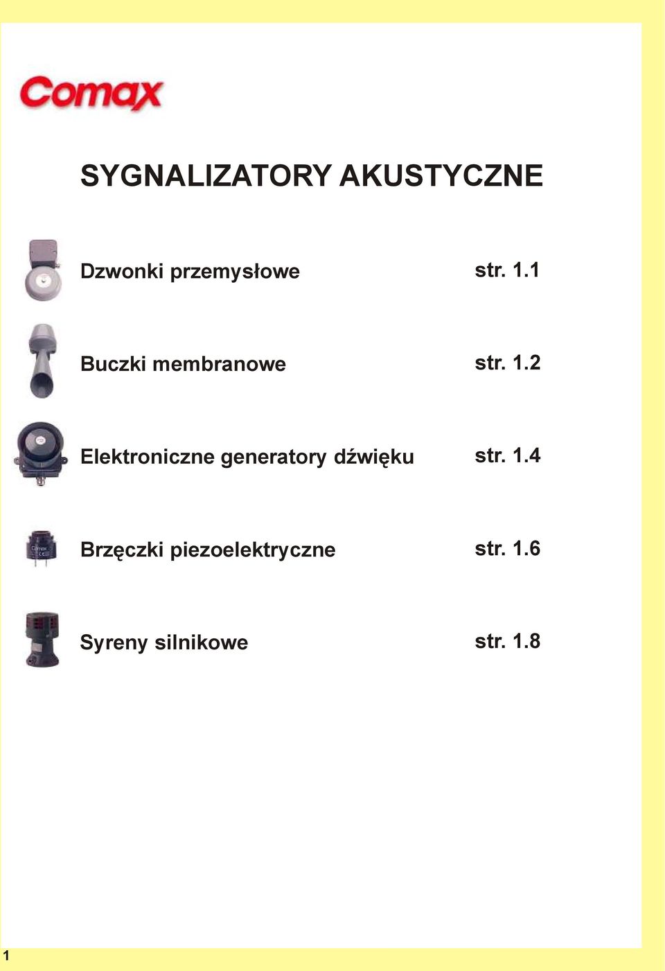 1.4 Brzęczki piezoelektryczne str. 1.