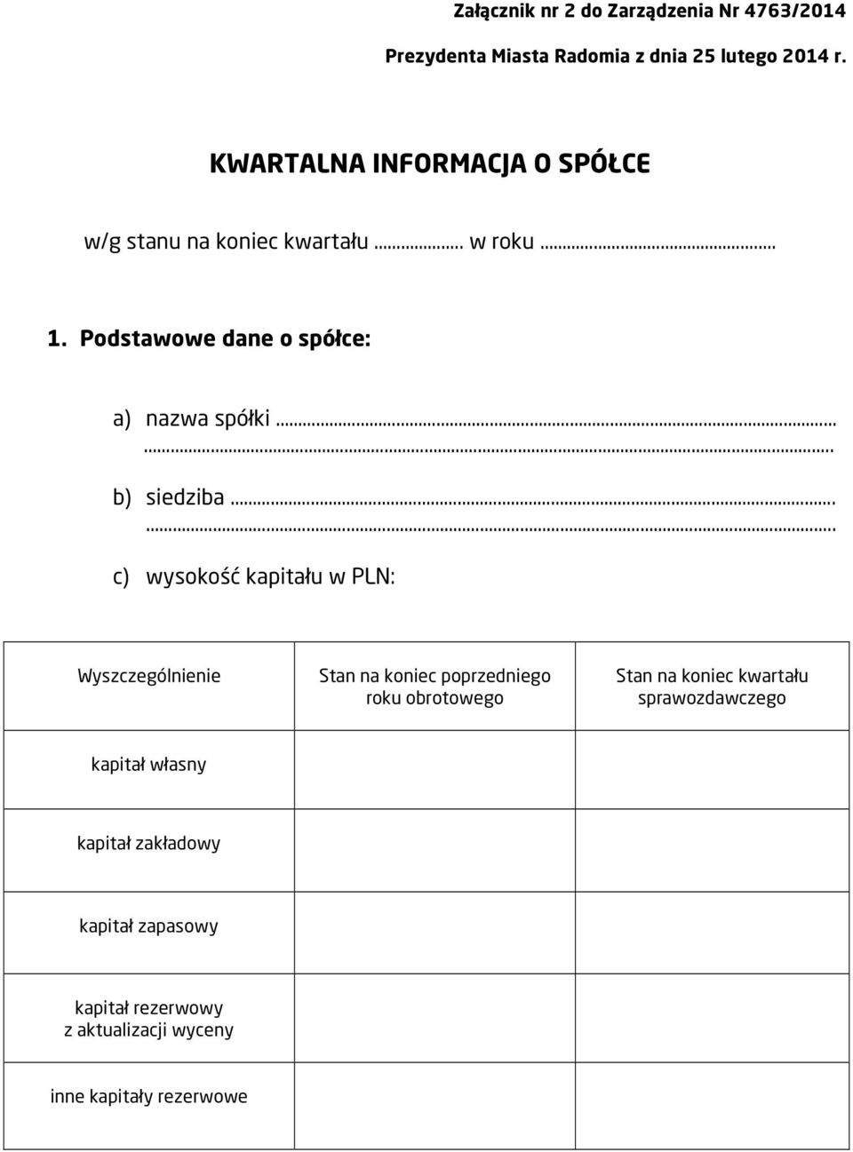 . b) siedziba.