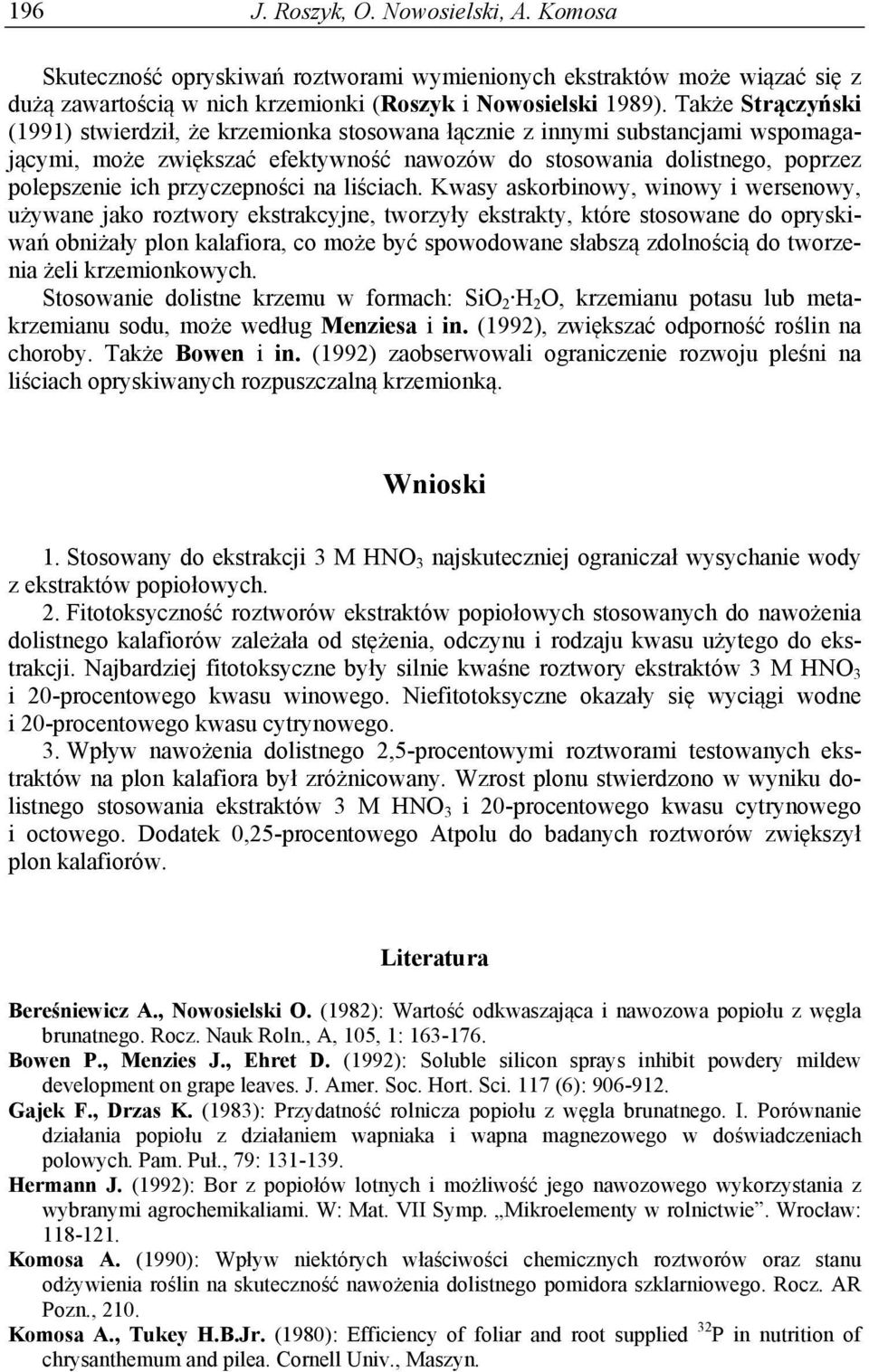 przyczepności na liściach.