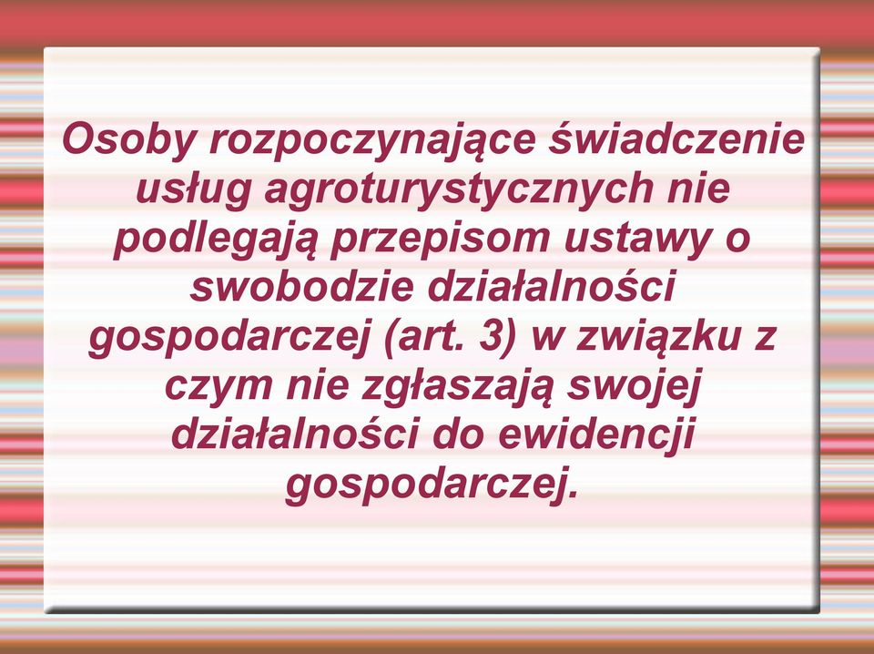 swobodzie działalności gospodarczej (art.