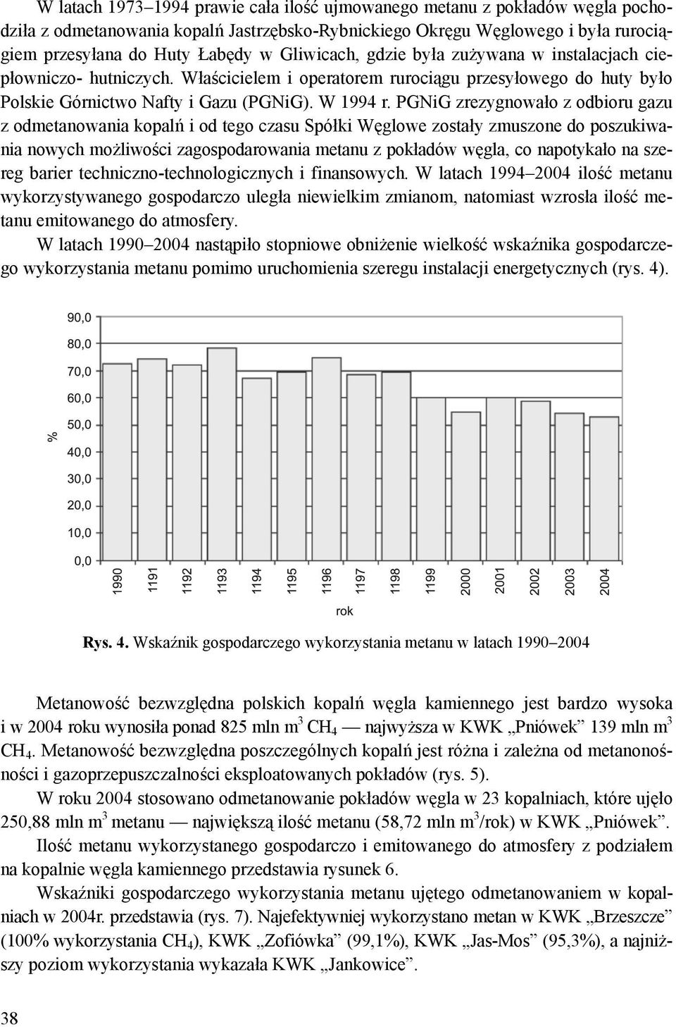 PGNiG zrezygnowało z odbioru gazu z odmetanowania kopalń i od tego czasu Spółki Węglowe zostały zmuszone do poszukiwania nowych możliwości zagospodarowania metanu z pokładów węgla, co napotykało na