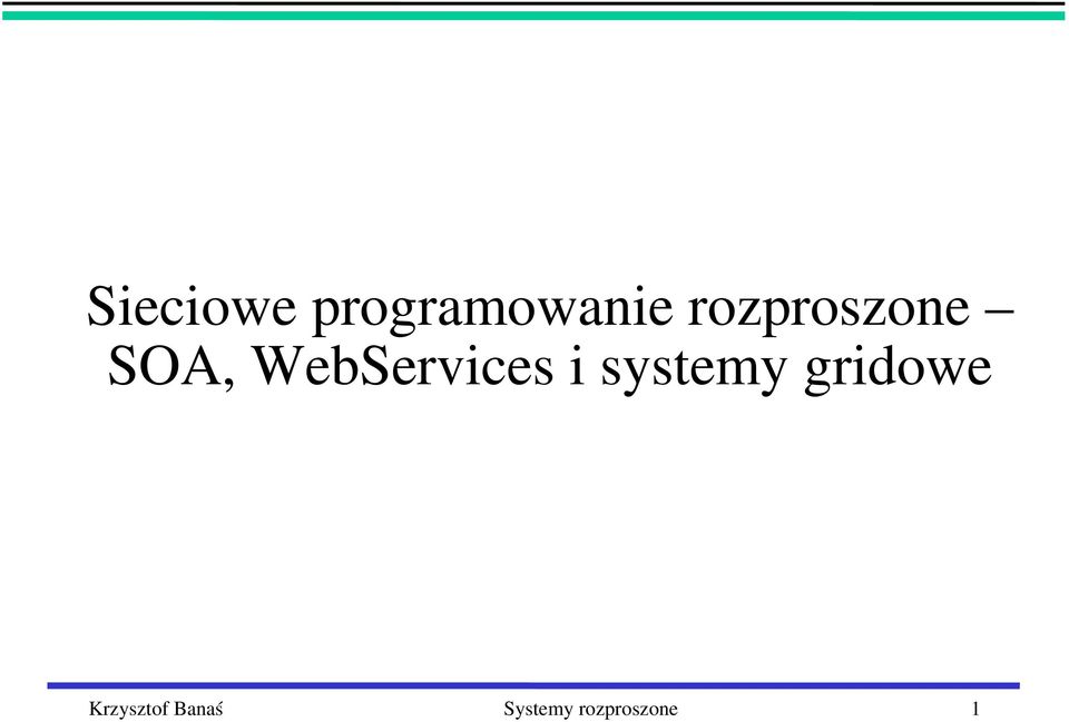 WebServices i systemy