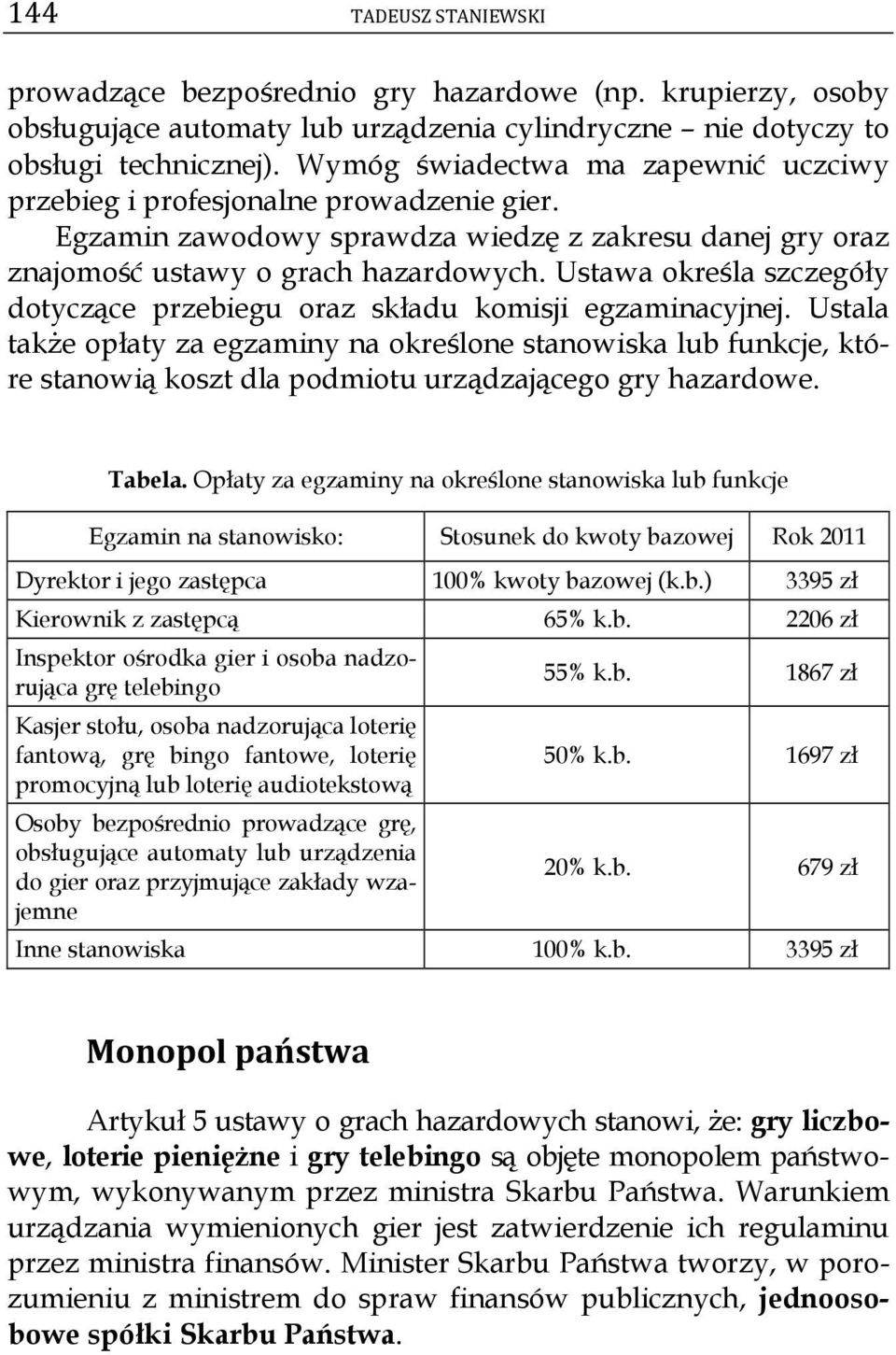 Ustawa określa szczegóły dotyczące przebiegu oraz składu komisji egzaminacyjnej.