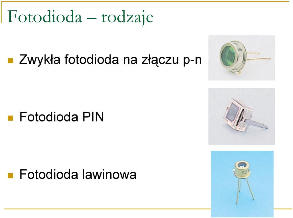 złączu p-n Fotodioda