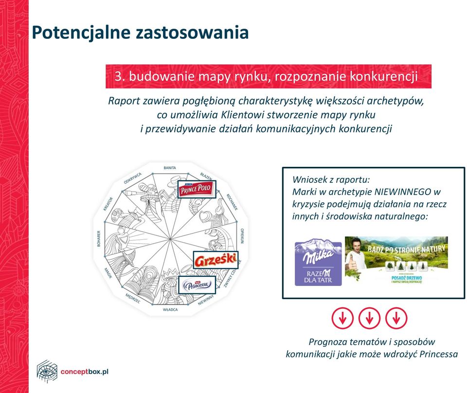 archetypów, co umożliwia Klientowi stworzenie mapy rynku i przewidywanie działań komunikacyjnych