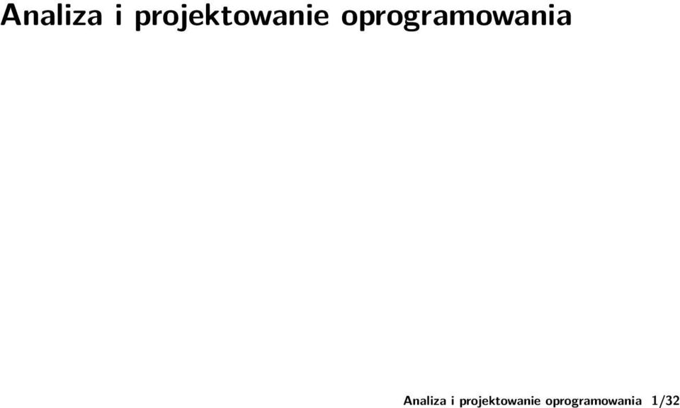 oprogramowania  