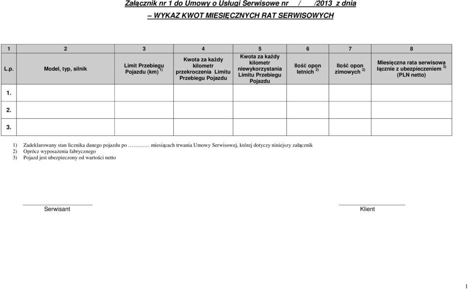 2 3 4 5 6 7 8 L.p. 1.
