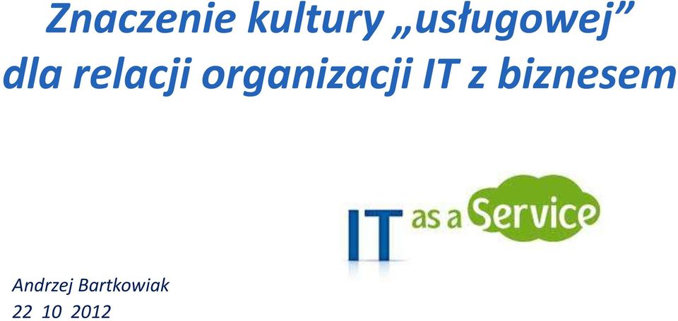 organizacji IT z