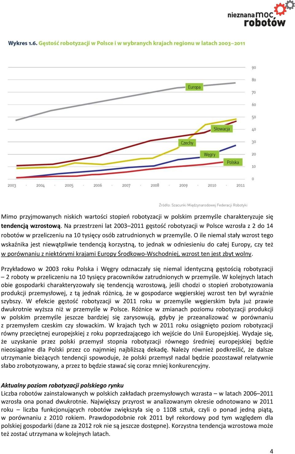 O ile niemal stały wzrost tego wskaźnika jest niewątpliwie tendencją korzystną, to jednak w odniesieniu do całej Europy, czy też w porównaniu z niektórymi krajami Europy Środkowo-Wschodniej, wzrost