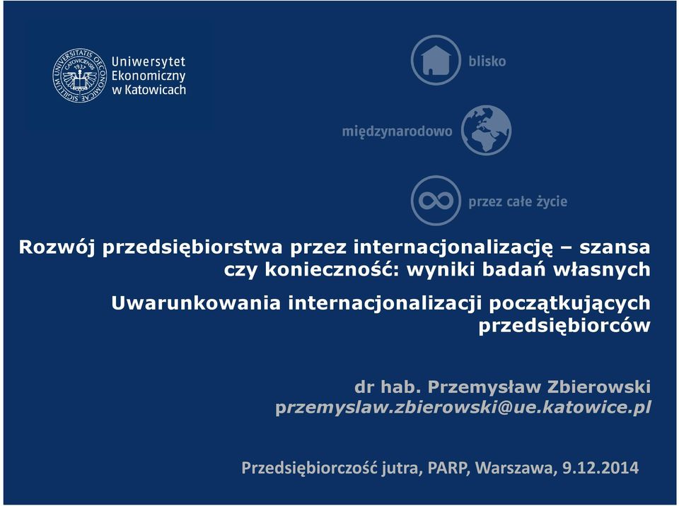 początkujących przedsiębiorców dr hab.