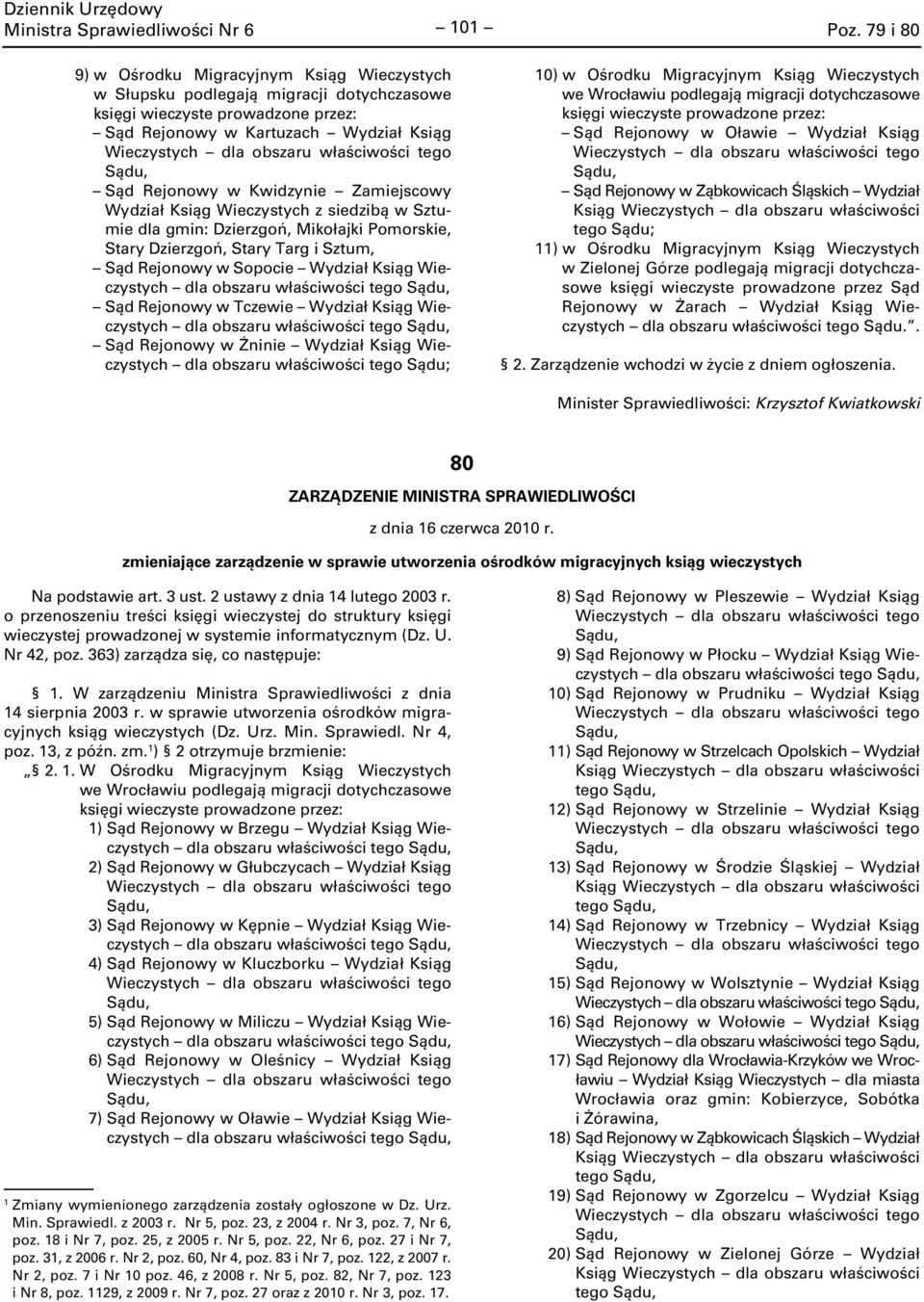 siedzibą w Sztumie dla gmin: Dzierzgoń, Mikołajki Pomorskie, Stary Dzierzgoń, Stary Targ i Sztum, Sąd Rejonowy w Sopocie Wydział Ksiąg Wieczystych dla obszaru właściwości tego Sąd Rejonowy w Tczewie