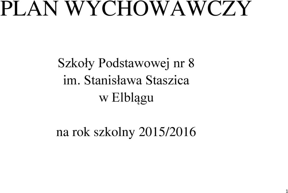 Stanisława Staszica w