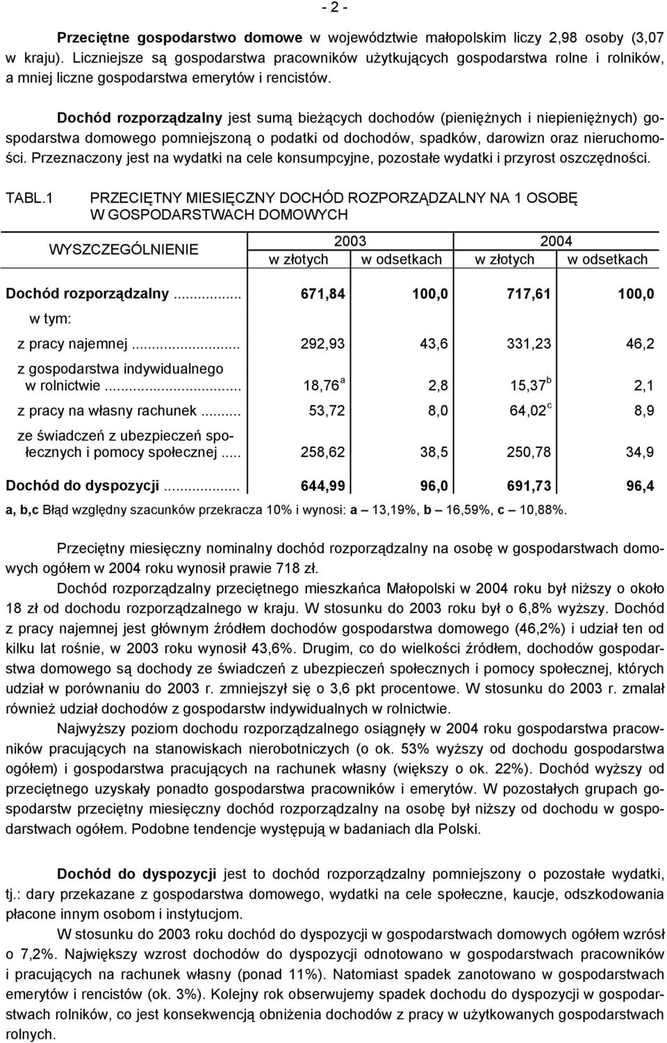 Dochód rozporządzalny jest sumą bieżących dochodów (pieniężnych i niepieniężnych) gospodarstwa domowego pomniejszoną o podatki od dochodów, spadków, darowizn oraz nieruchomości.