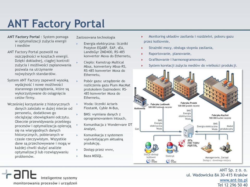 System ANT Factory zapewnił wysoką wydajność i nowe możliwości starannego zarządzania, które są wykorzystywane do osiągnięcia celów firmy.