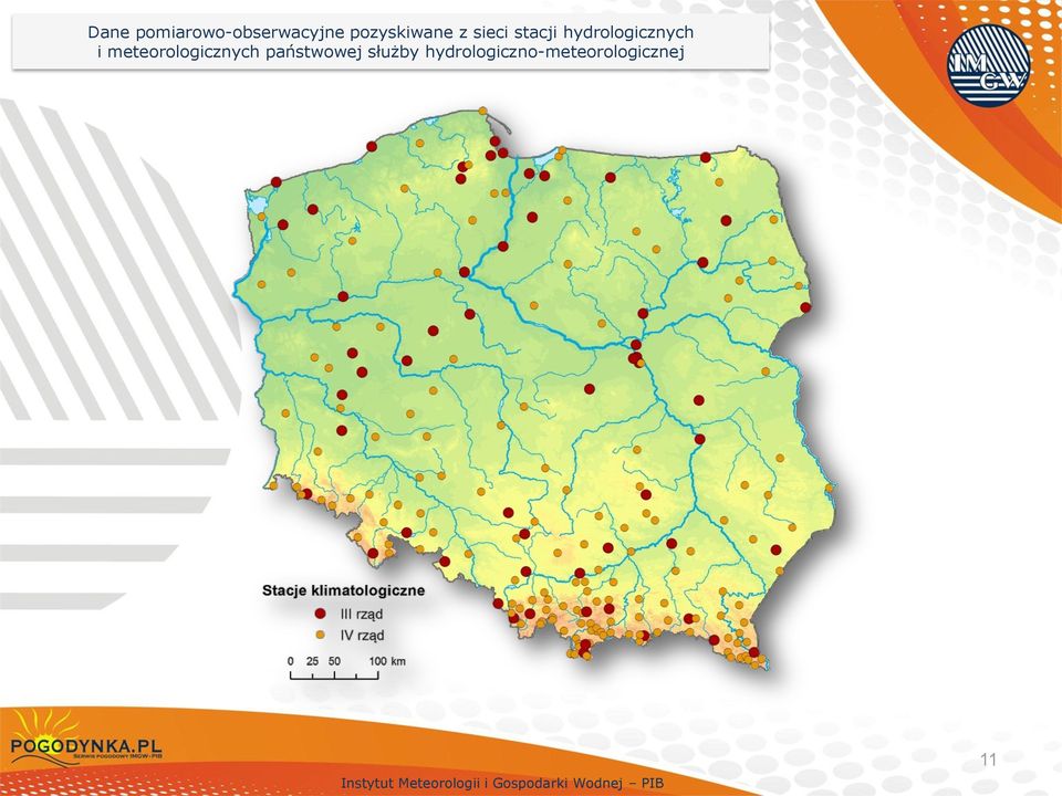 hydrologicznych i meteorologicznych