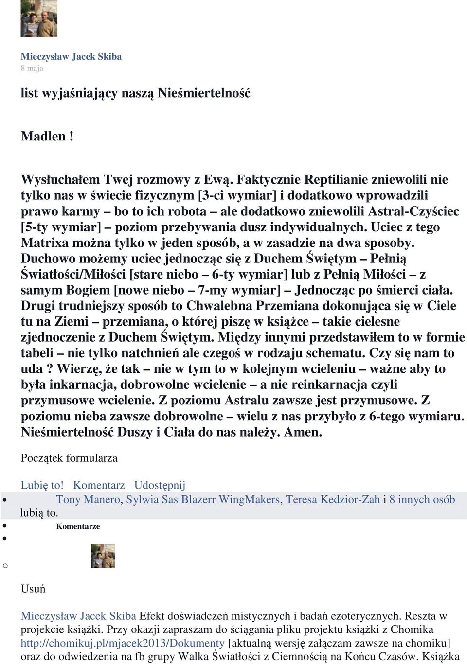 indywidualnych. Uciec z teg Matrixa mżna tylk w jeden spsób, a w zasadzie na dwa spsby.