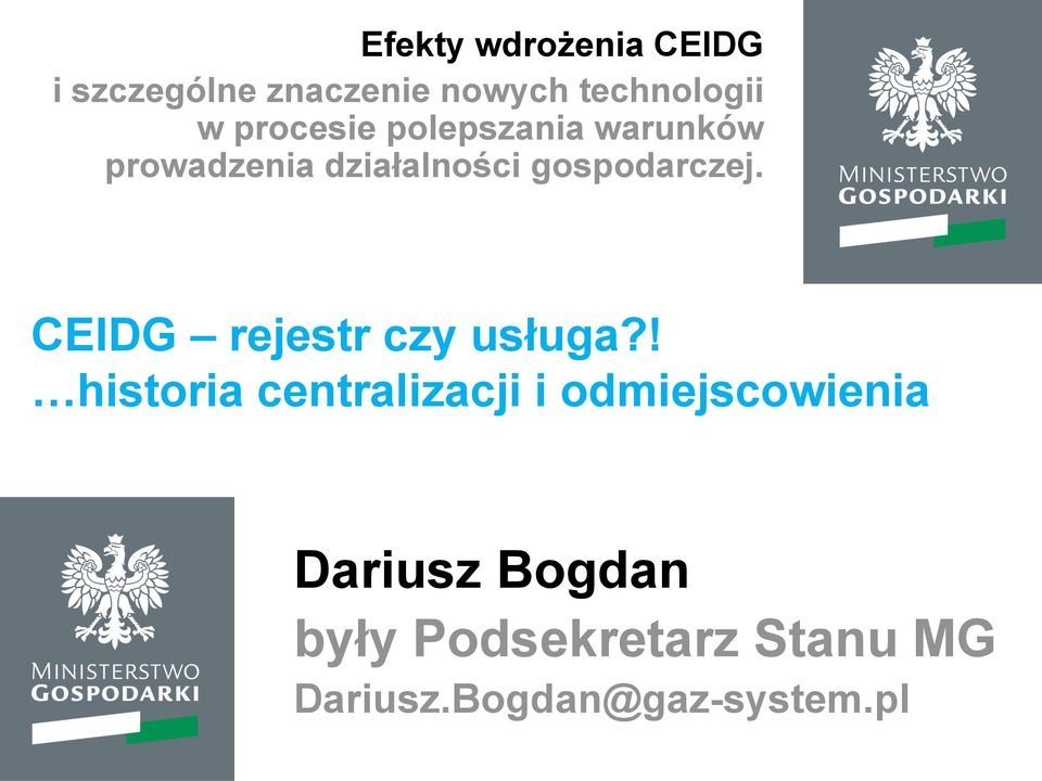 CEIDG rejestr czy usługa?