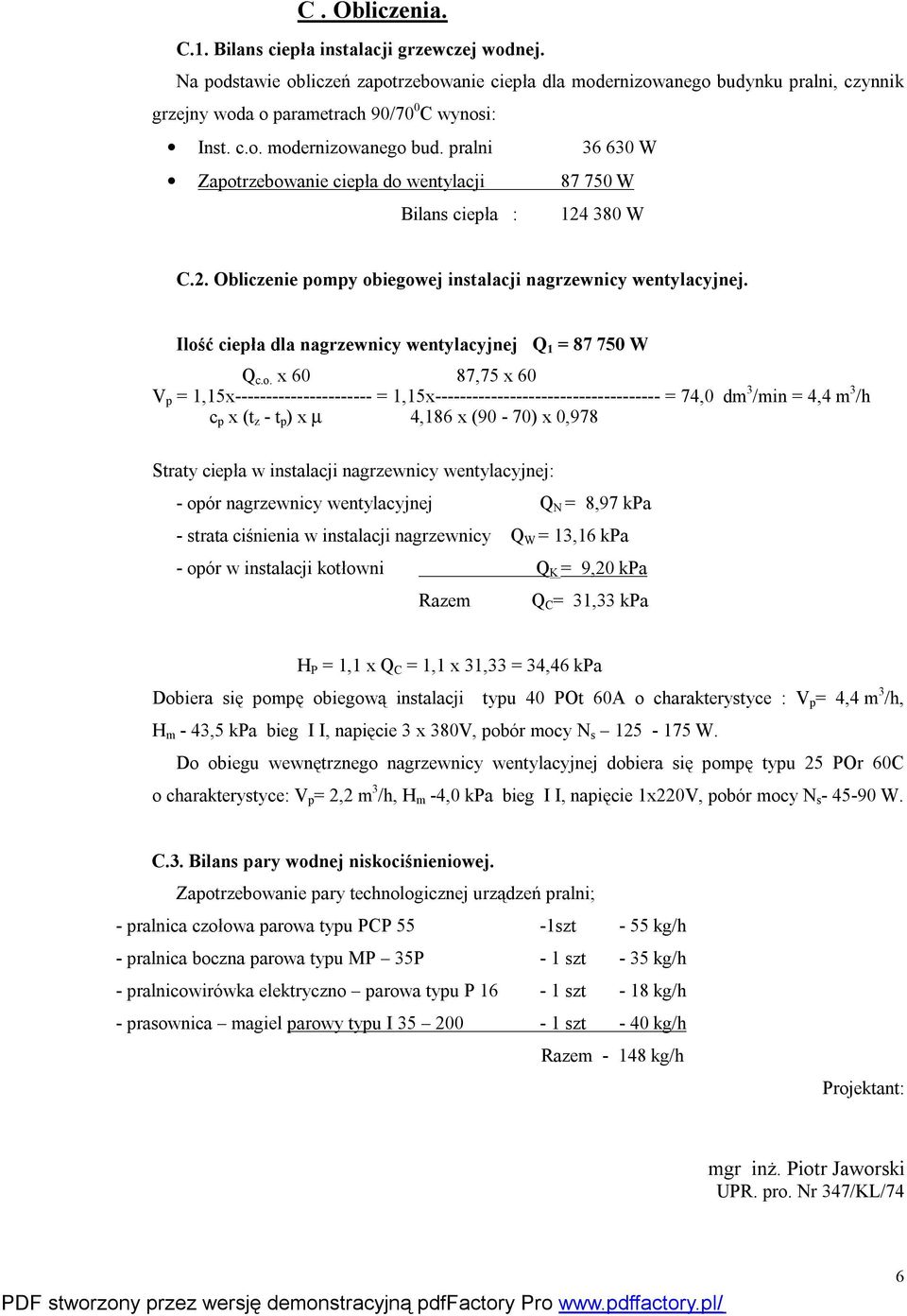 2. Obliczenie pom
