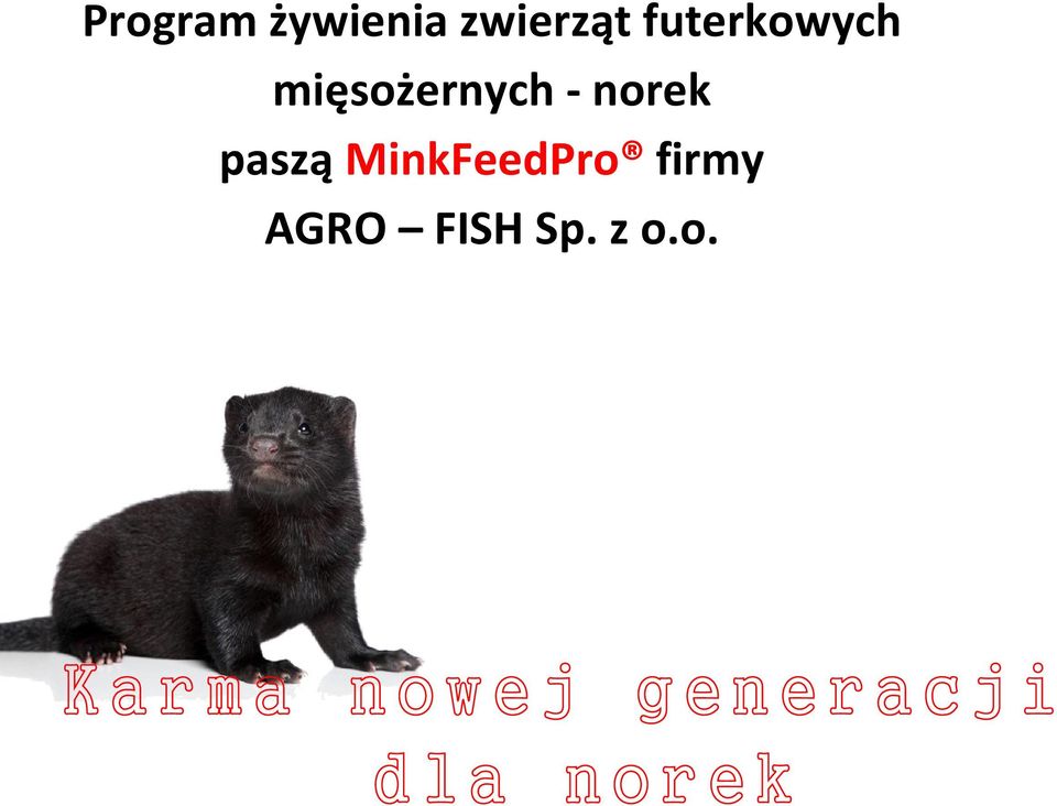 - norek paszą MinkFeedPro