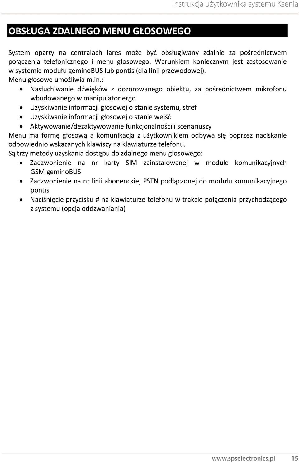 bus lub pontis (dla lini