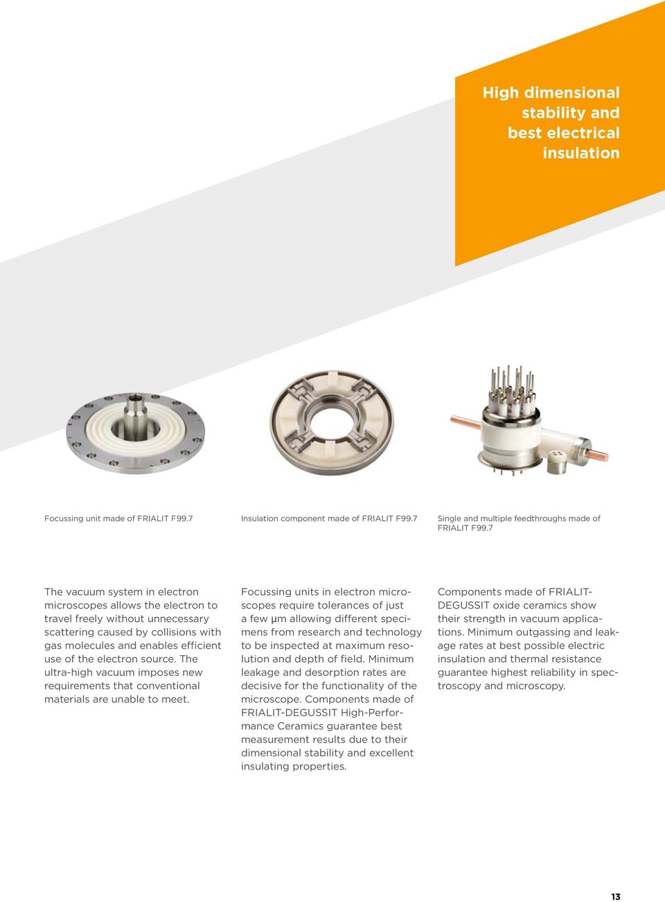 source. The ultrahigh vacuum imposes new requirements that conventional materials are unable to meet.