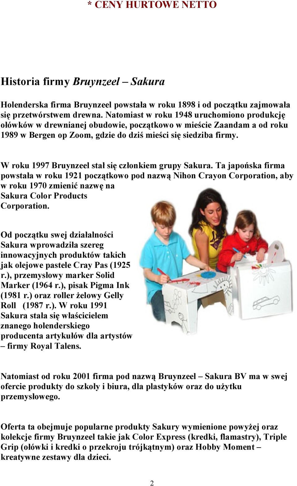 W roku 1997 Bruynzeel stał się członkiem grupy Sakura.
