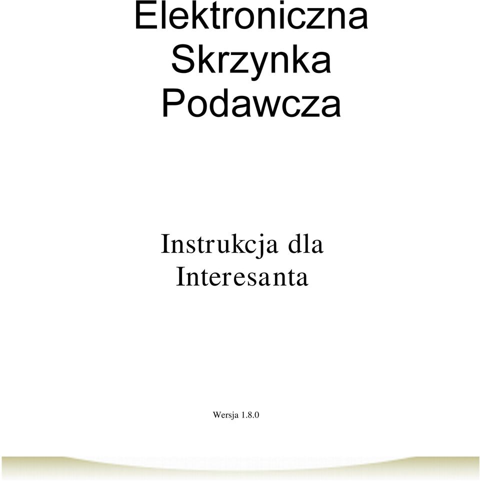 Instrukcja dla