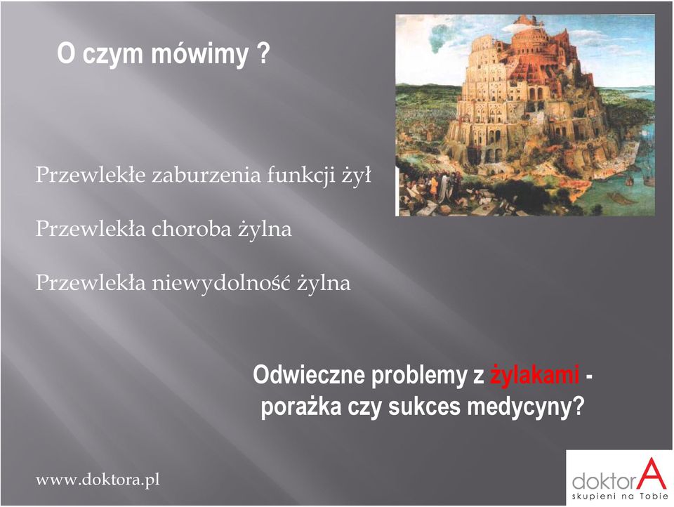 Przewlekła choroba żylna Przewlekła