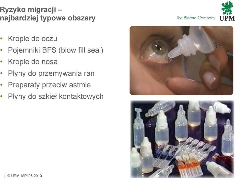 Krople do nosa Płyny do przemywania ran