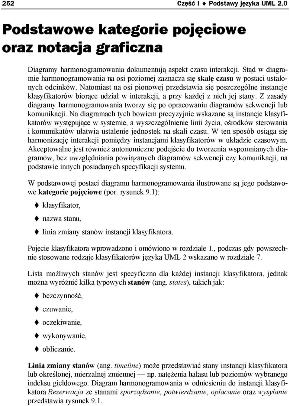 Natomiast na osi pionowej przedstawia się poszczególne instancje klasyfikatorów biorące udział w interakcji, a przy każdej z nich jej stany.