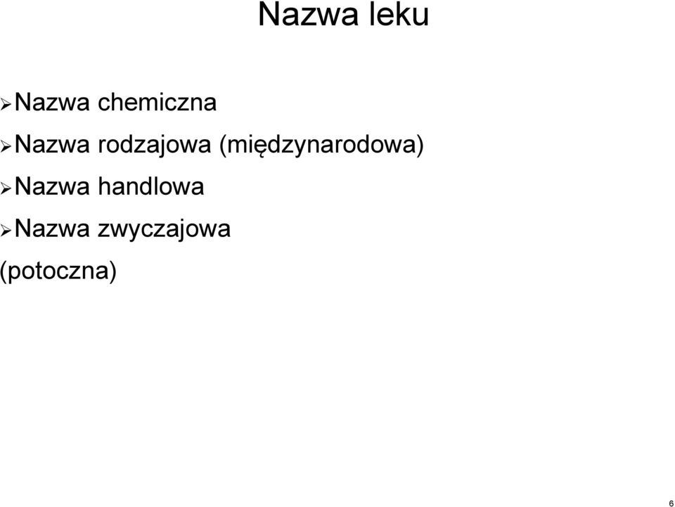 (międzynarodowa) Nazwa