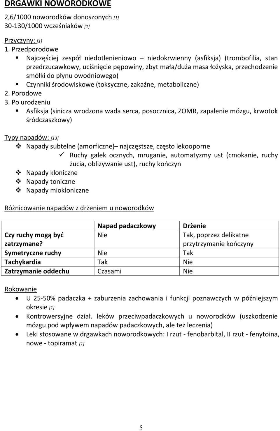 owodniowego) Czynniki środowiskowe (toksyczne, zakaźne, metaboliczne) 2. Porodowe 3.