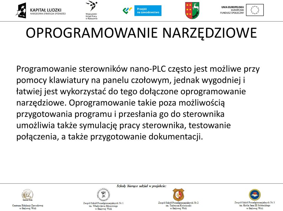 oprogramowanie narzędziowe.