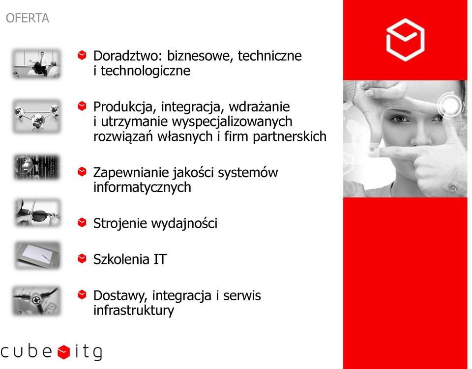 własnych i firm partnerskich Zapewnianie jakości systemów