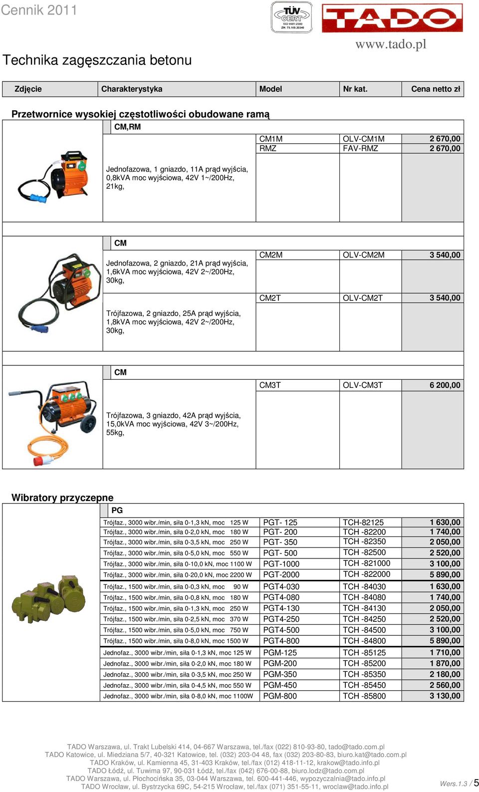CM Jednofazowa, 2 gniazdo, 21A prąd wyjścia, 1,6kVA moc wyjściowa, 42V 2~/200Hz, 30kg, CM2M OLV-CM2M 3 540,00 CM2T OLV-CM2T 3 540,00 Trójfazowa, 2 gniazdo, 25A prąd wyjścia, 1,8kVA moc wyjściowa, 42V