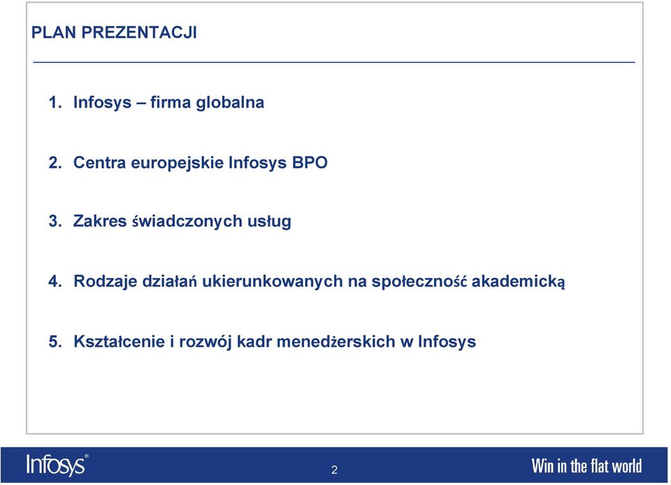 Zakres świadczonych usług 4.