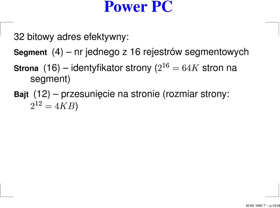 identyfikator strony ( segment) stron na Bajt (12)