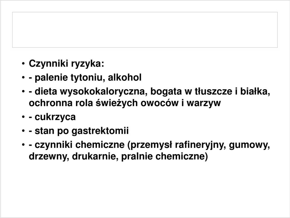 świeŝych owoców i warzyw - cukrzyca - stan po gastrektomii -
