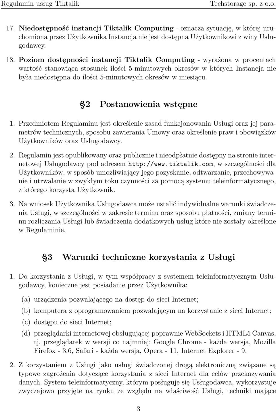 w miesiącu. 2 Postanowienia wstępne 1.