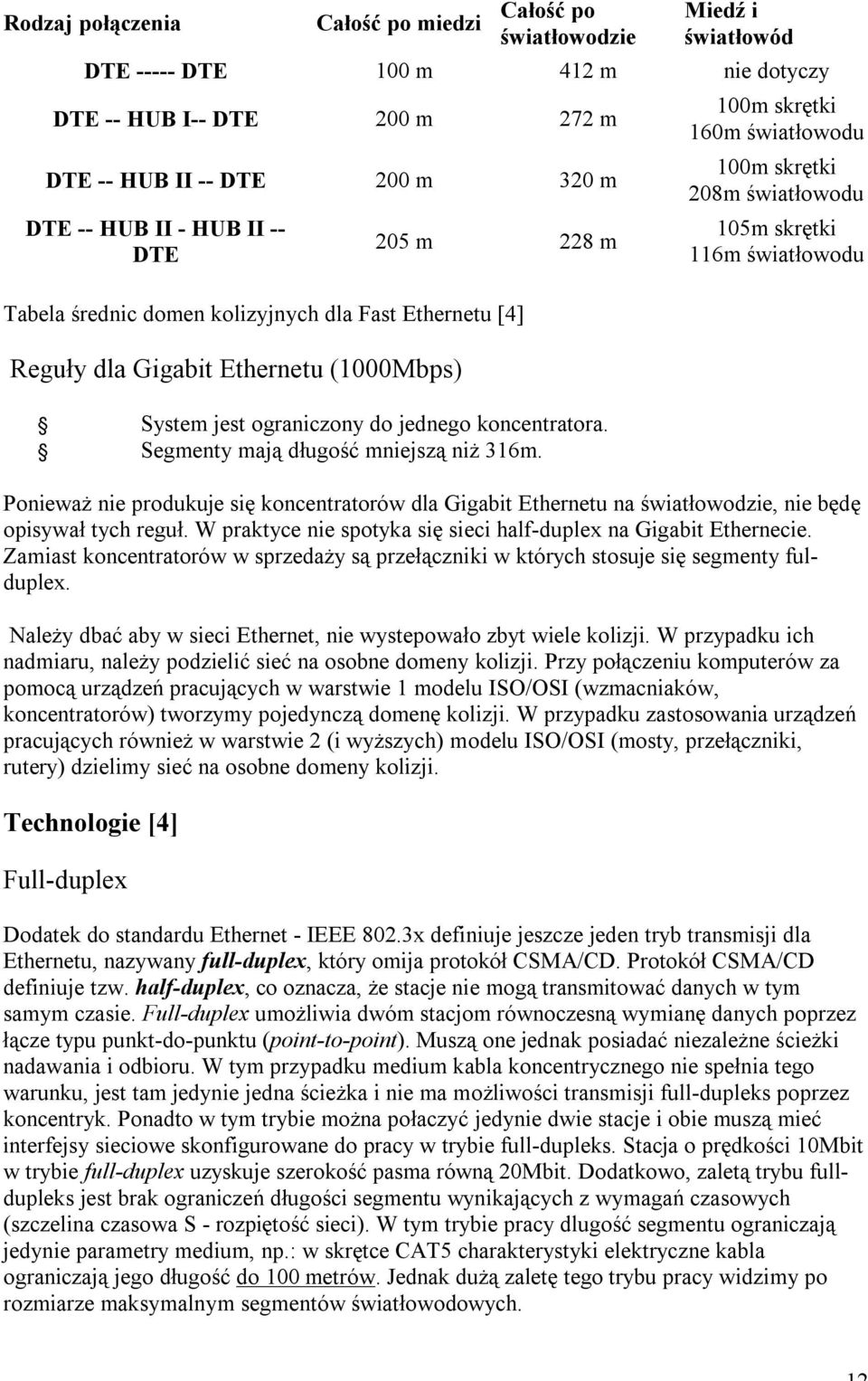 Segmenty mają długość mniejszą niż 316m.