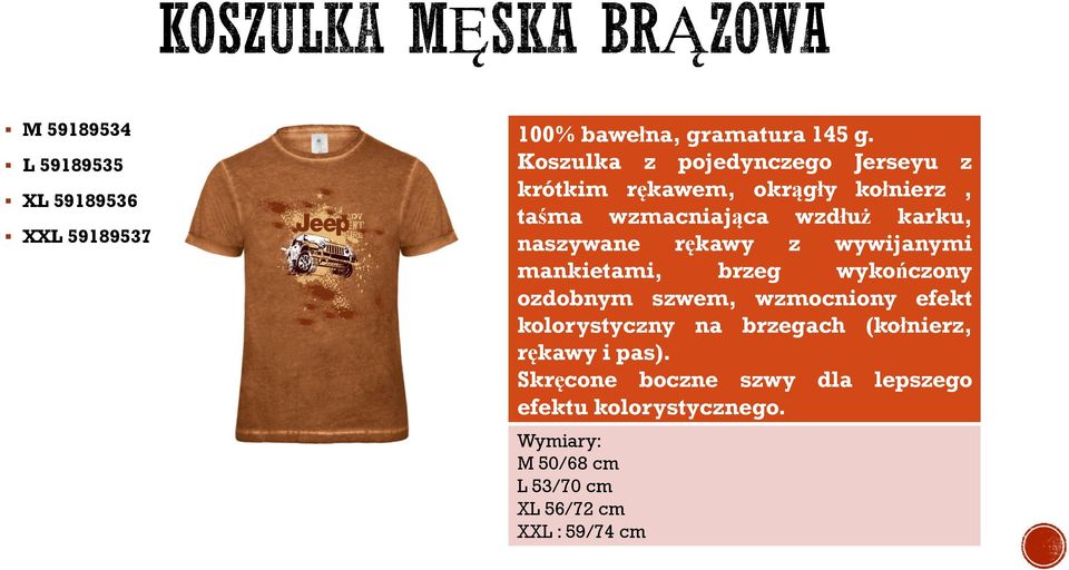 naszywane rękawy z wywijanymi mankietami, brzeg wykończony ozdobnym szwem, wzmocniony efekt kolorystyczny na
