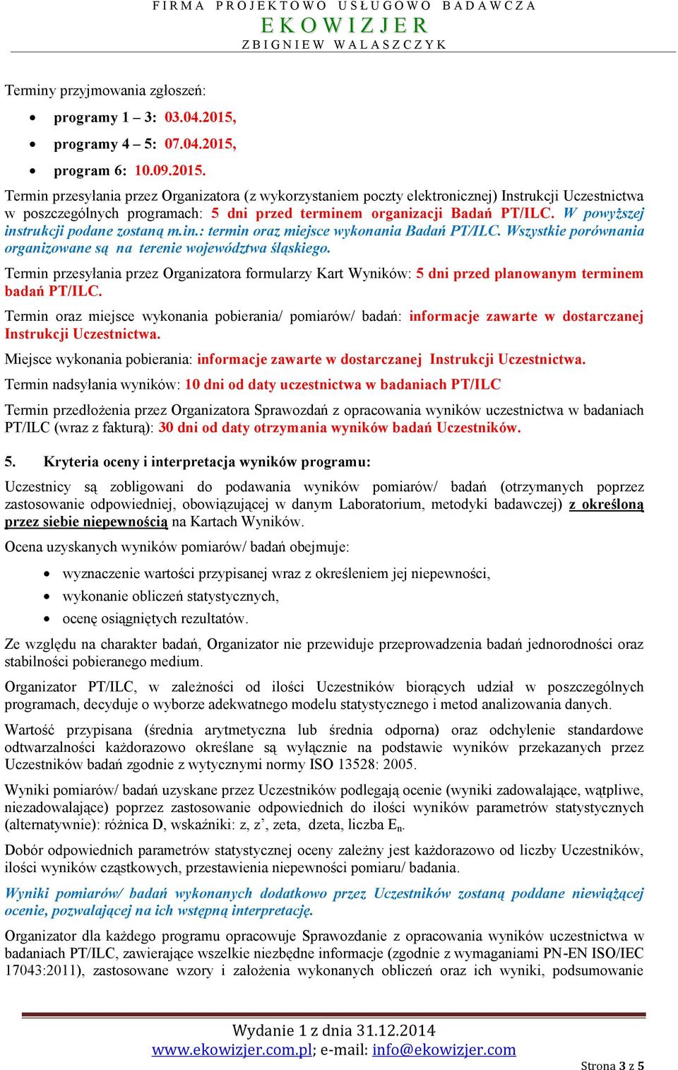 program 6: 10.09.2015.