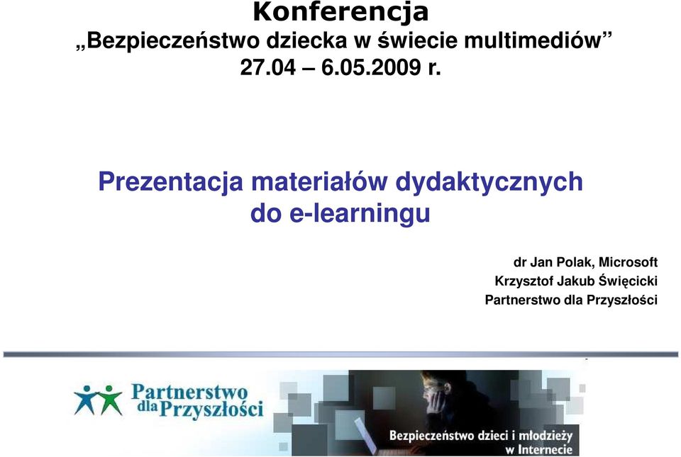 Prezentacja materiałów dydaktycznych do e-learningu