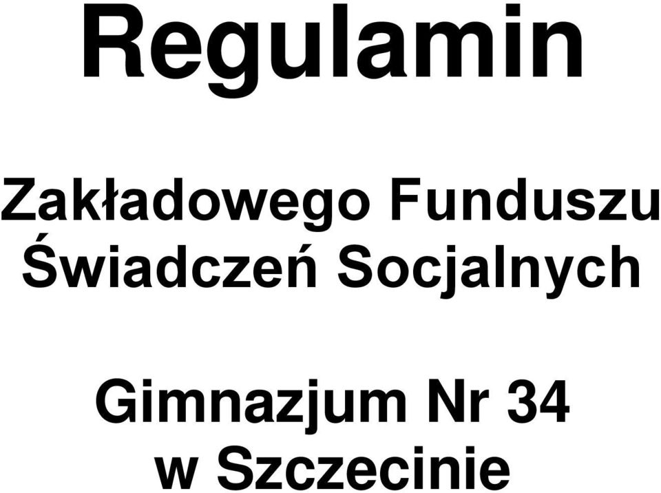 Funduszu Świadczeń